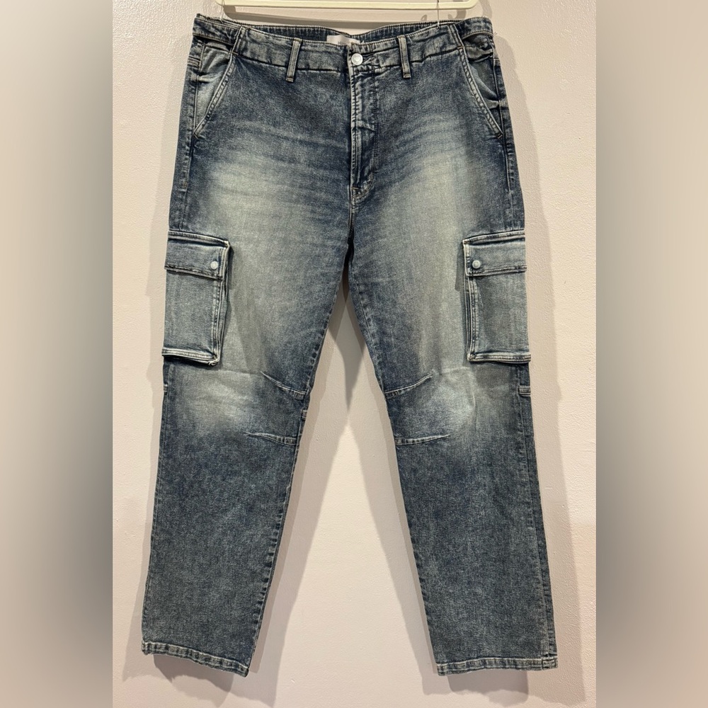 Hudson Jeans Washed Blue Cargo Relaxed Fit